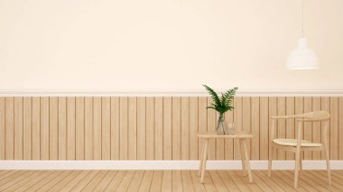 yemek odası kafe ya da Restoran - 3d render