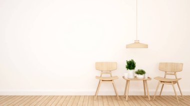 yaşam alanı kafe ya da Restoran - 3d render