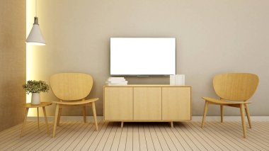 yaşam alanı kat mülkiyeti veya daire - 3d render