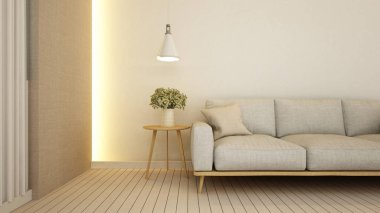 yaşam alanı daire veya otel - 3d render