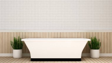 banyo daire veya otel - 3d render