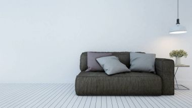 yaşam alanı daire veya otel - 3d render