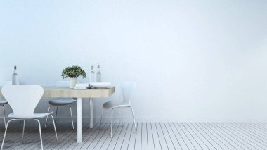 yemek odası ev ya da daire - 3d render