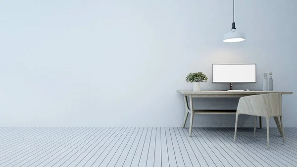  çalışma alanında otel ya da daire - 3d render