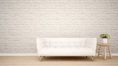 yaşam alanı daire veya ev - 3d render