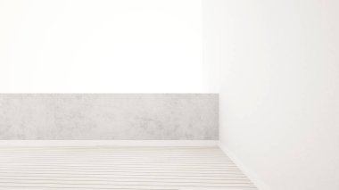 resim için boş balkon - 3d render