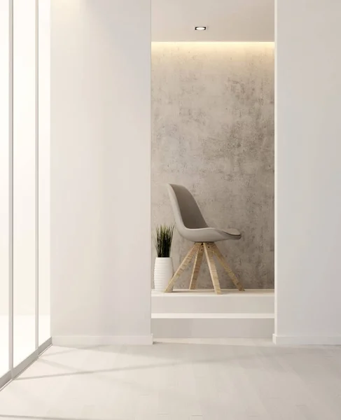 Soggiorno e spazio relax in appartamento o hotel - Interior Design - Rendering 3D — Foto Stock