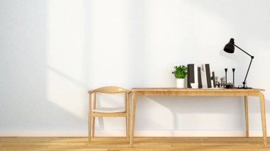 çalışma alanı'nda daire veya ev - sanat için iç tasarım - 3d render