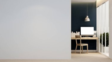 ev ya da daire - işyeri iç tasarım - 3d render