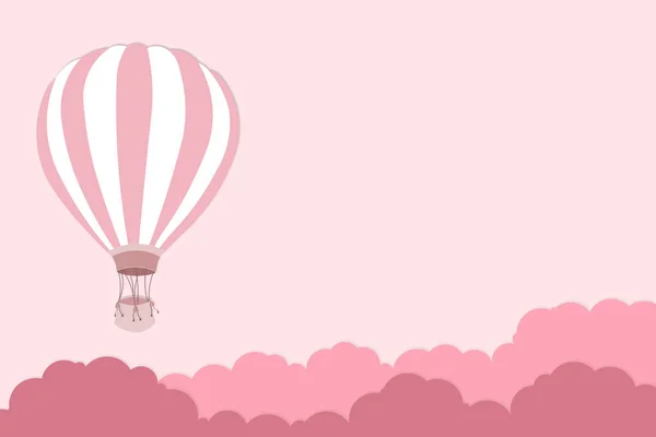 Pink balloon on pink background - Balloon artwork for International balloon festival - illustration