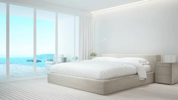 Yatak odası ve havuz güvertesi ve yüzme havuzu panorama deniz manzaralı - yatak odası ve yüzme havuzu deniz manzaralı ve otel veya tatil köyü manzaralı - 3D