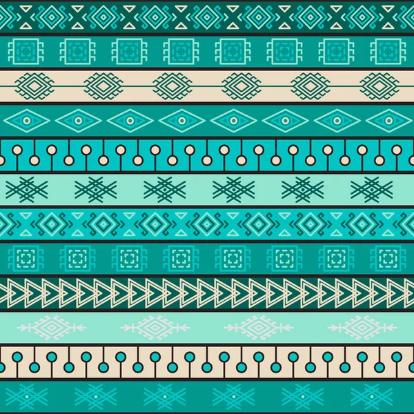 Patrón sin costura de punto tribal, estilo patchwork étnico indio o africano — Vector de stock