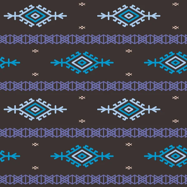 Russian, ukrainian and scandinavian national knit pattern, seamless vector illustration — Stock Vector