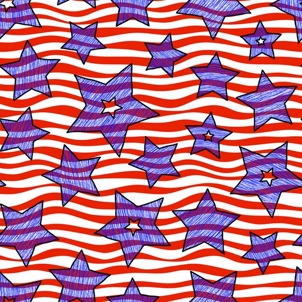 Stars and stripes sorunsuz doku kağıdınız kağıt, backgrouns ve Tekstil