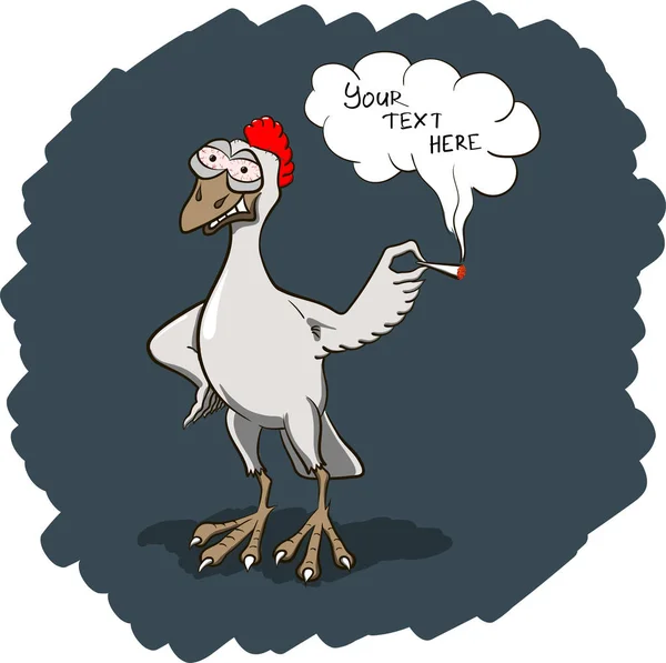 Gülümseyen rastafarian doğmak. Esrar ortak el ile horoz. Vektör çizim, metniniz için çerçeve.