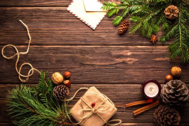 Noel, yeni yıl, tatil, kart, arka plan, doku, Noel süsler, köknar dalı,