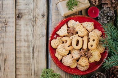 pişirme ile Noel kompozisyon 