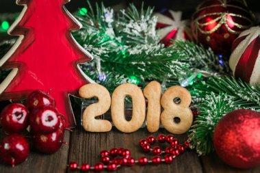 oyuncaklar ve pişirme Noel kompozisyonu