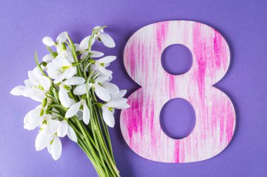 kardelen Lila zemin üzerine