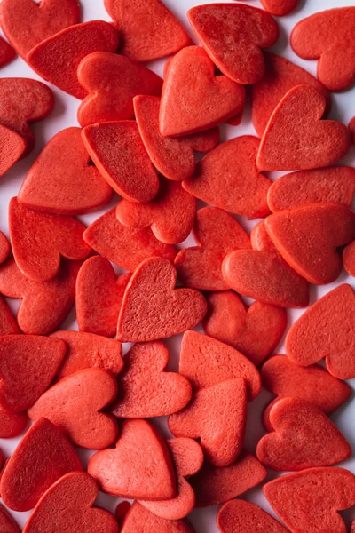Rode Harten Achtergrond Valentijnsdag — Stockfoto