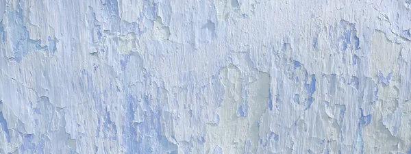 Niebieski Tło Stare Obieranie Stiuku Długi Sztandar — Zdjęcie stockowe