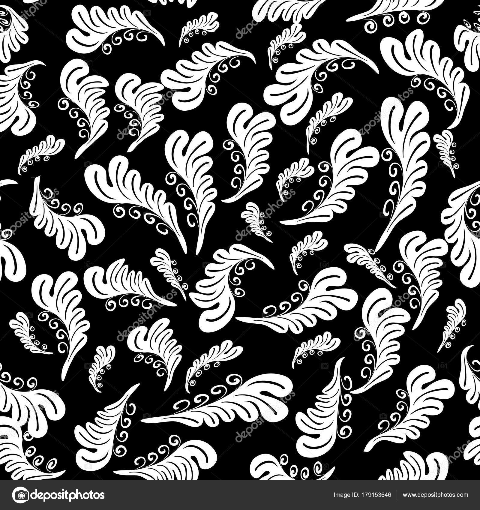 isolated black white baroque