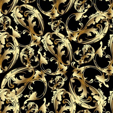 Çiçek vintage Barok seamless modeli. Paisley arka plan.