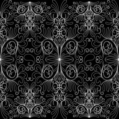 Çiçek Paisley seamless modeli. Çiçek vintage süsler