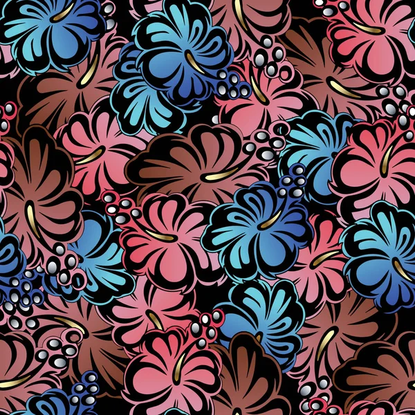 Abstrakte florale nahtlose Muster. Vektor Blumen Hintergrund — Stockvektor