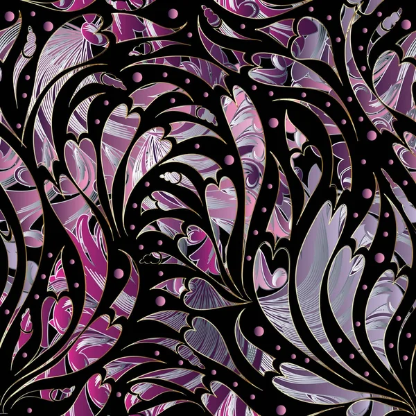 Paisley nahtlose Muster. Floraler Vektorhintergrund — Stockvektor