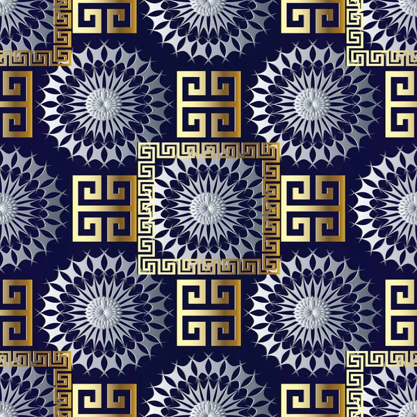 Menderes Yunan anahtar geometrik 3d seamless modeli.