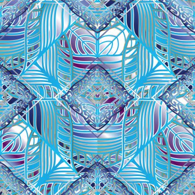 Yunan seamless modeli kıvrımlı. Vektör geometrik arka plan