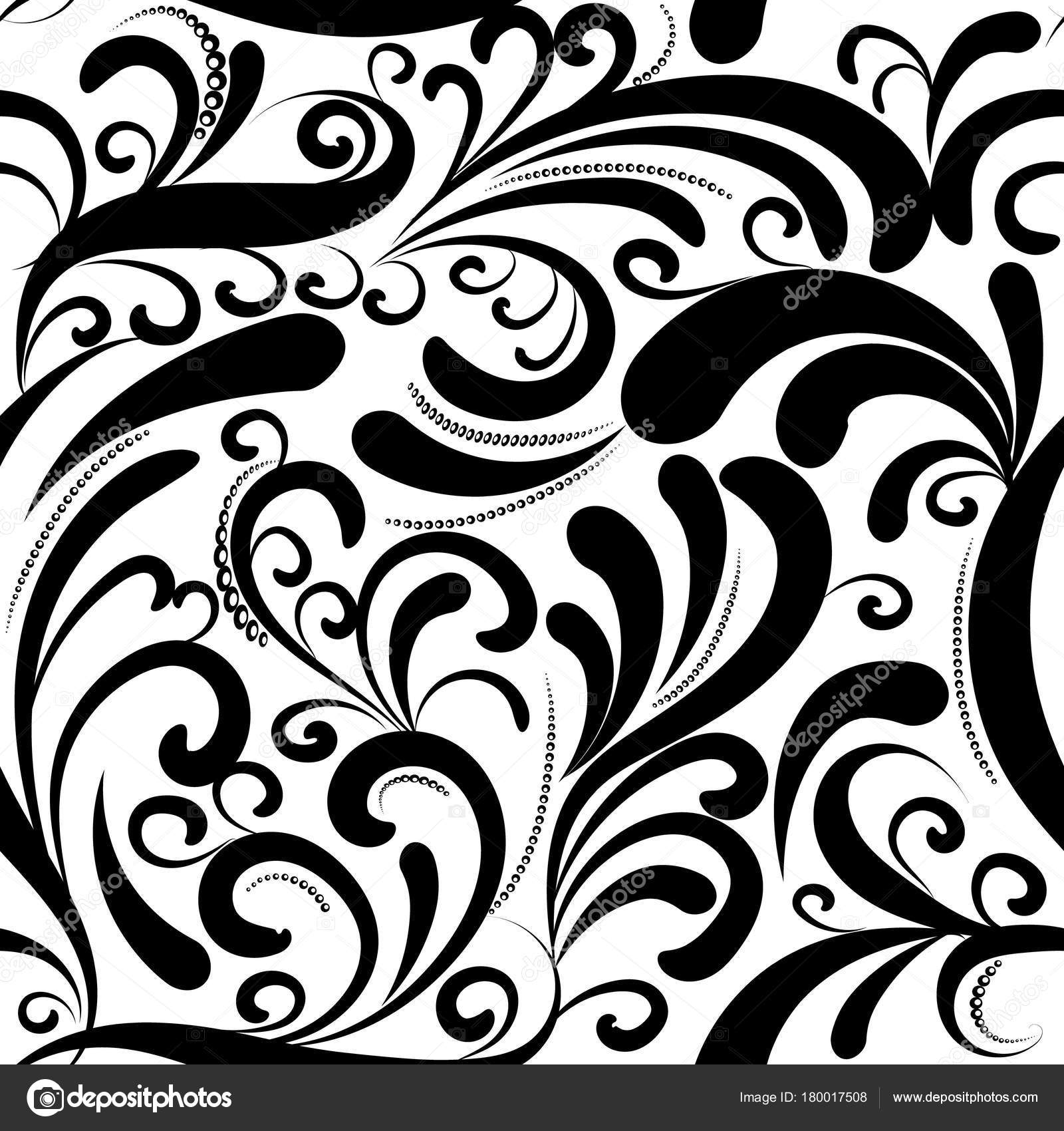 Black And White Paisley Desktop Background