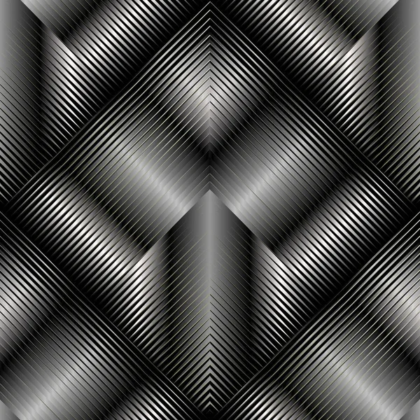 3d полосатый геометрический бесшовный рисунок. Векторная текстурированная геометрия — стоковый вектор