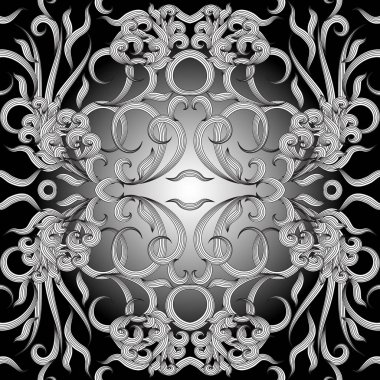 Çiçek vintage el çekilmiş seamless modeli. Vektör 