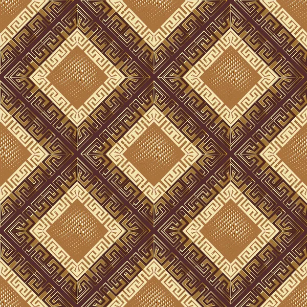 Elegant geometric greek seamless pattern. Vector ornamental — Stock Vector