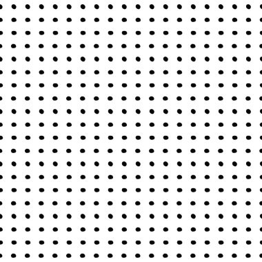 Doodle lekeli vektör seamless modeli. Vektör siyah beyaz