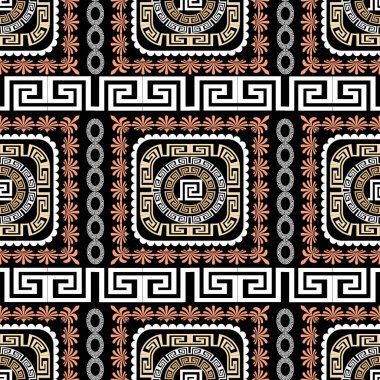 Çizgili Yunan vektör seamless modeli denetleyin. Geometrik soyut 