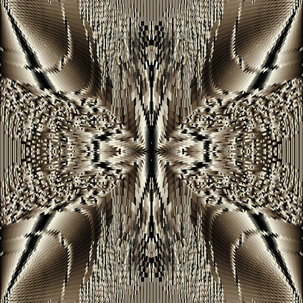 Grunge textura 3d vector patrón sin costura. Grungy de lujo adornado — Archivo Imágenes Vectoriales