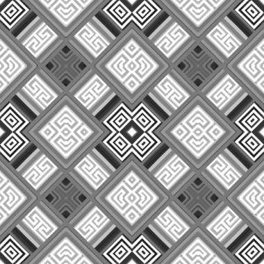 Geometric elegant striped greek vector seamless pattern. Ornamen