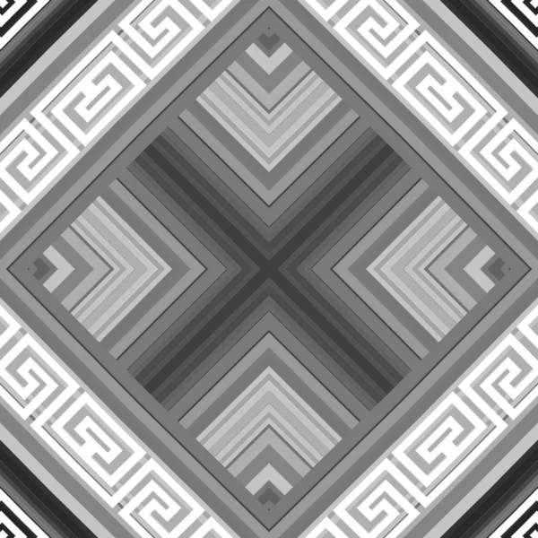Geometric elegant striped greek vector seamless pattern. Ornamen — Stok Vektör