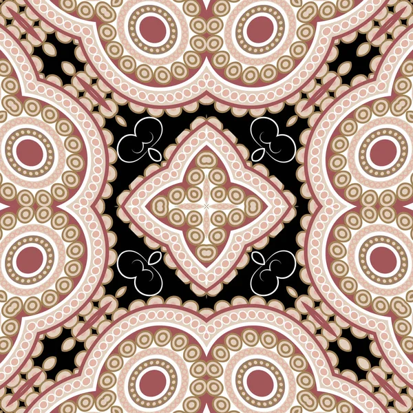 Floral kleurrijke abstracte vector sierlijke Paisley naadloos patroon — Stockvector