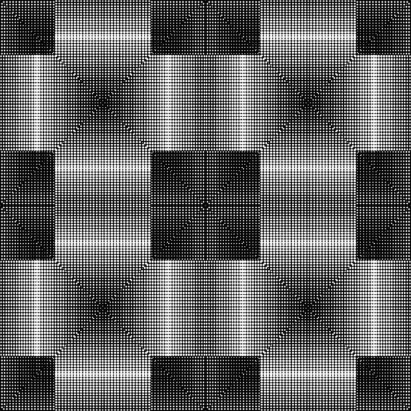 Gestreiftes geometrisches 3D-Vektormuster mit Halbton. gepunktet ab — Stockvektor