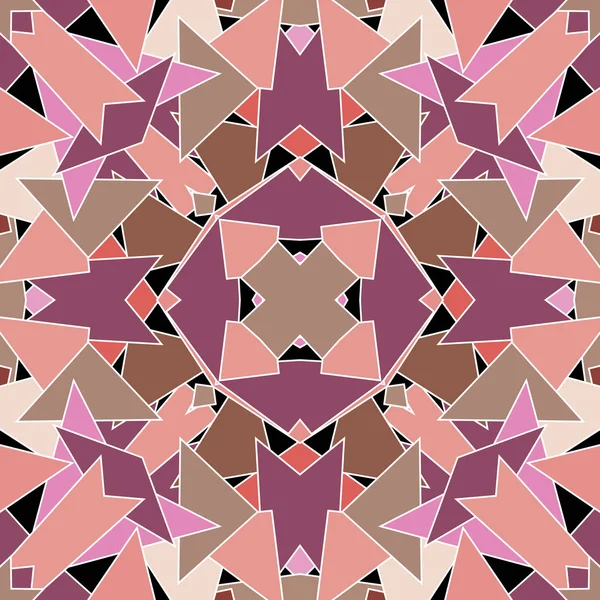 Dreiecke Vektor nahtlose Muster. geometrische abstrakte bunte b — Stockvektor