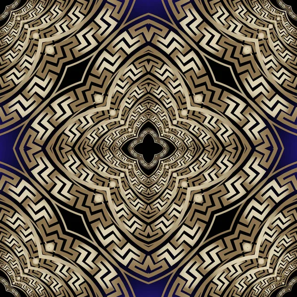 Floral vecteur grec motif sans couture. Ornement ethnique tribal b — Image vectorielle