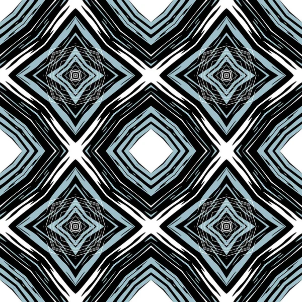 Patrón Geométrico Vector Colores Sin Costura Fondo Grunge Ornamental Simétrico — Vector de stock