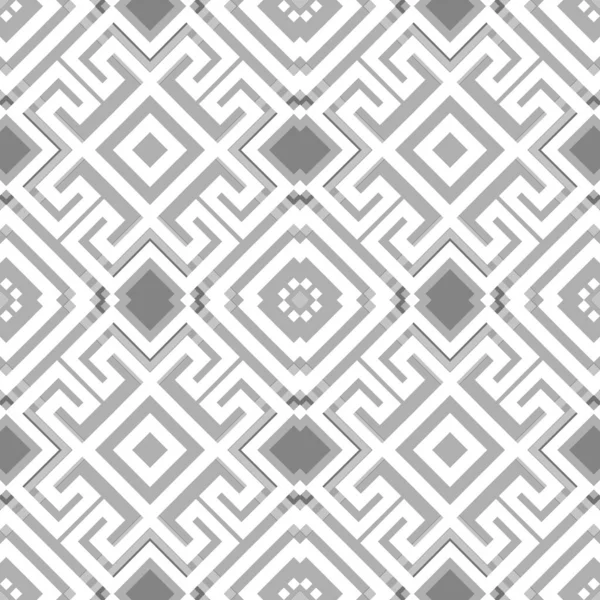 ギリシャのベクトルシームレスパターン。装飾的な幾何学的民族的スタイルの背景。抽象的な流行の光の背景。幾何学的な現代ギリシャ語の鍵は装飾を意味する。美しいエレガントな華やかなデザイン — ストックベクタ