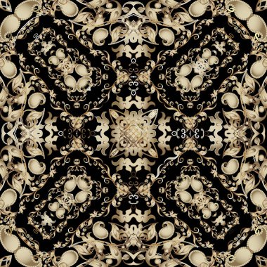 Paisley dikişsiz desen. Çiçekli, süslü, süslü bir arka plan. Dekoratif arka planı tekrarla. Etnik kabile tarzı doğulu güzel süsler, altın desenli çiçekler, yapraklar, şekiller. Dekorasyon tasarımı