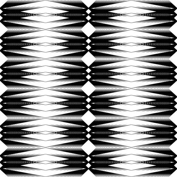 Лінії Зігзага Векторний Безшовний Візерунок Чорно Білий Елегантний Смугастий Фон — стоковий вектор