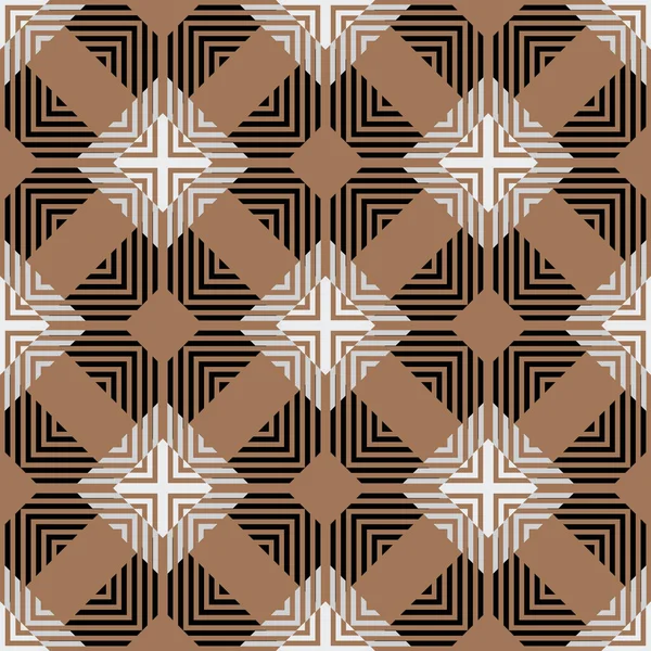 Gestreifte Vektor Tartan Ethnischen Stammes Nahtlose Muster Ornamentale Streifen Karierten — Stockvektor